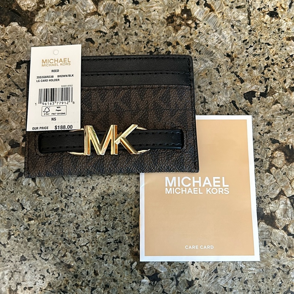NWT Michael Kors Lg Card Holder